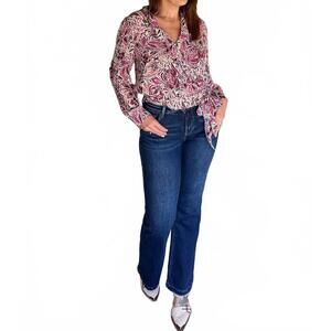 NEW RISEN jet set flare jeans in blue